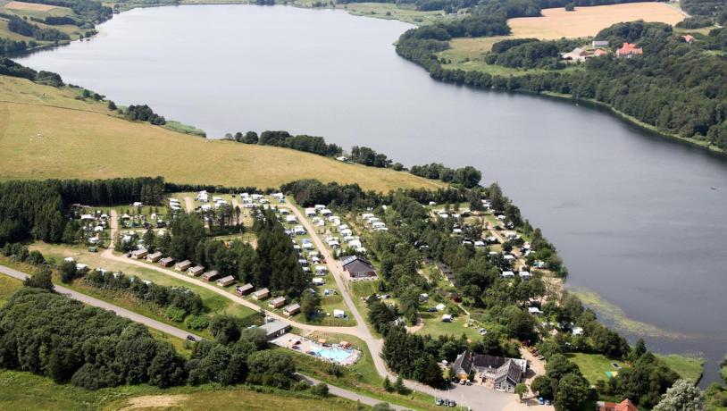 Fårupsø Camping, se fra oven