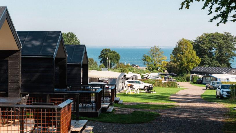 Usdigt og hytter hos Gronninghoved Strandcamping Kolding